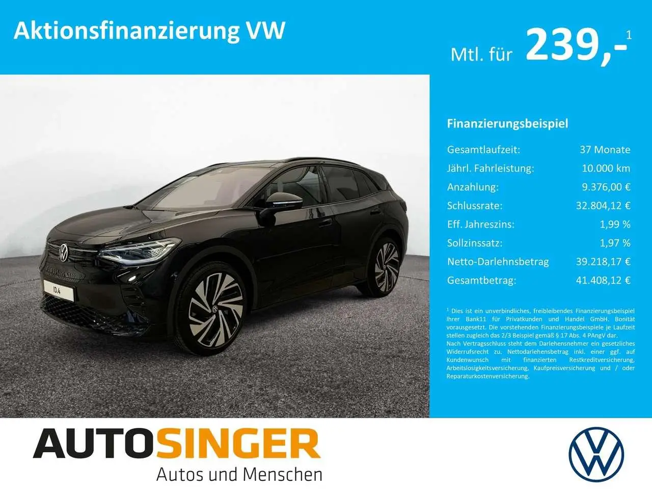 Photo 1 : Volkswagen Id.4 2023 Electric