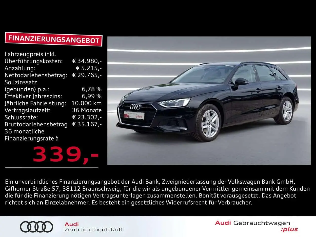 Photo 1 : Audi A4 2023 Essence