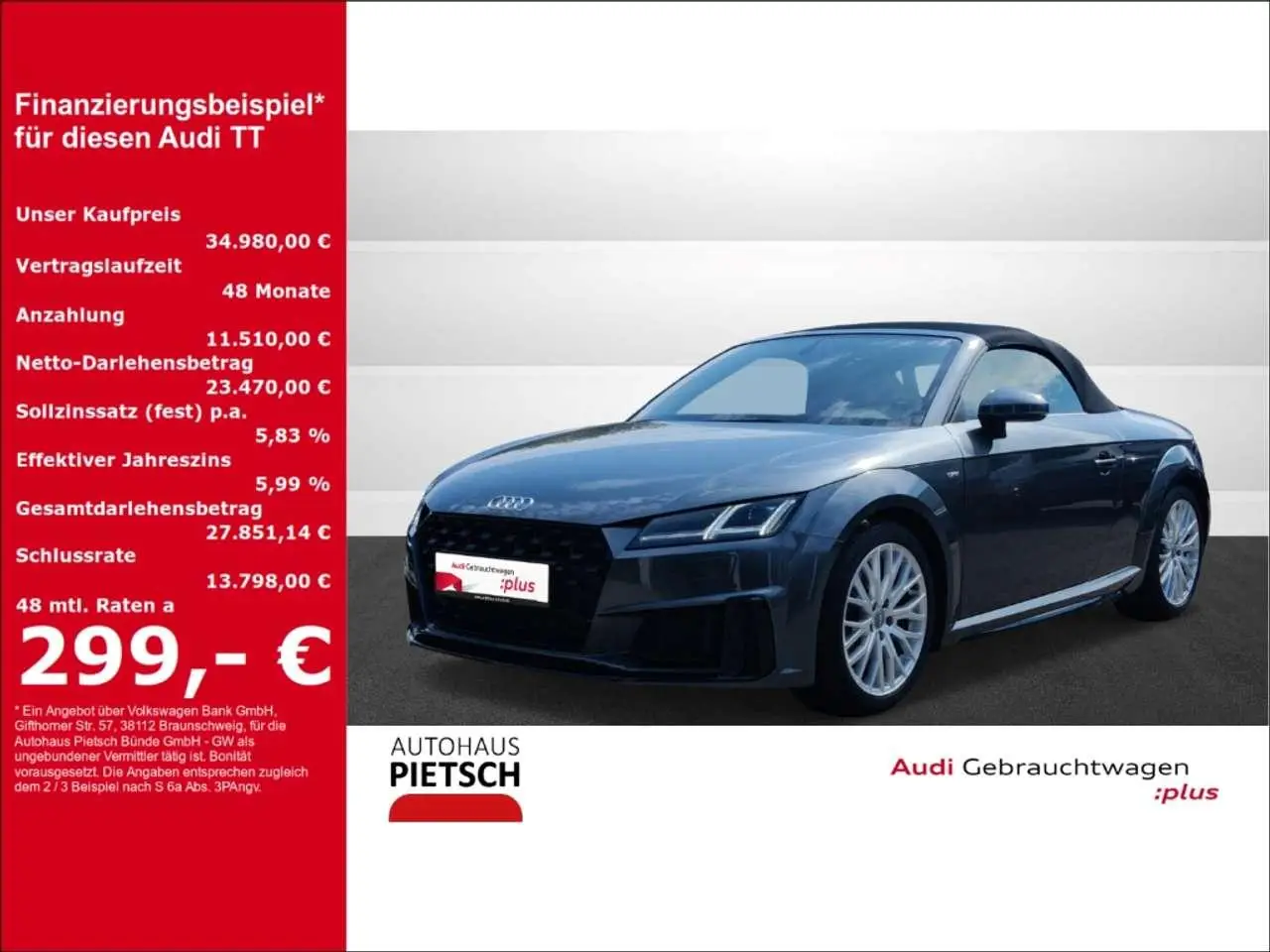 Photo 1 : Audi Tt 2020 Essence