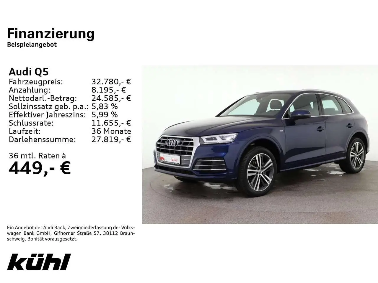 Photo 1 : Audi Q5 2018 Petrol