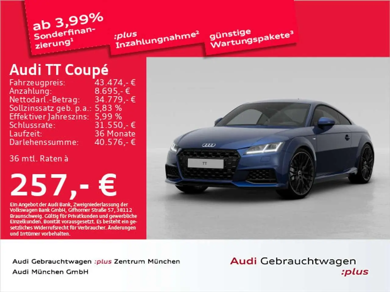 Photo 1 : Audi Tt 2024 Essence