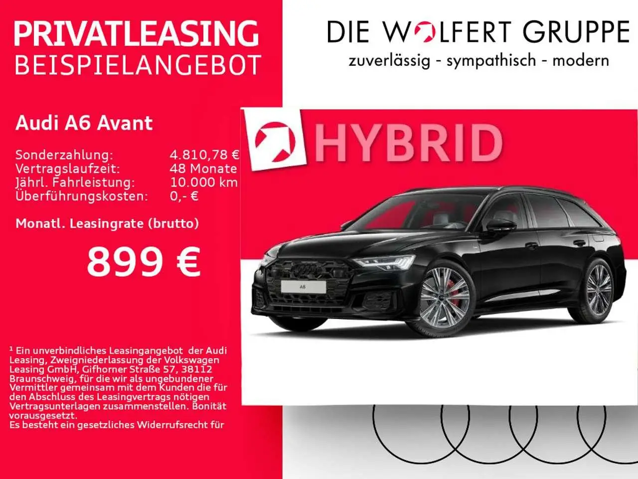 Photo 1 : Audi A6 2024 Hybride