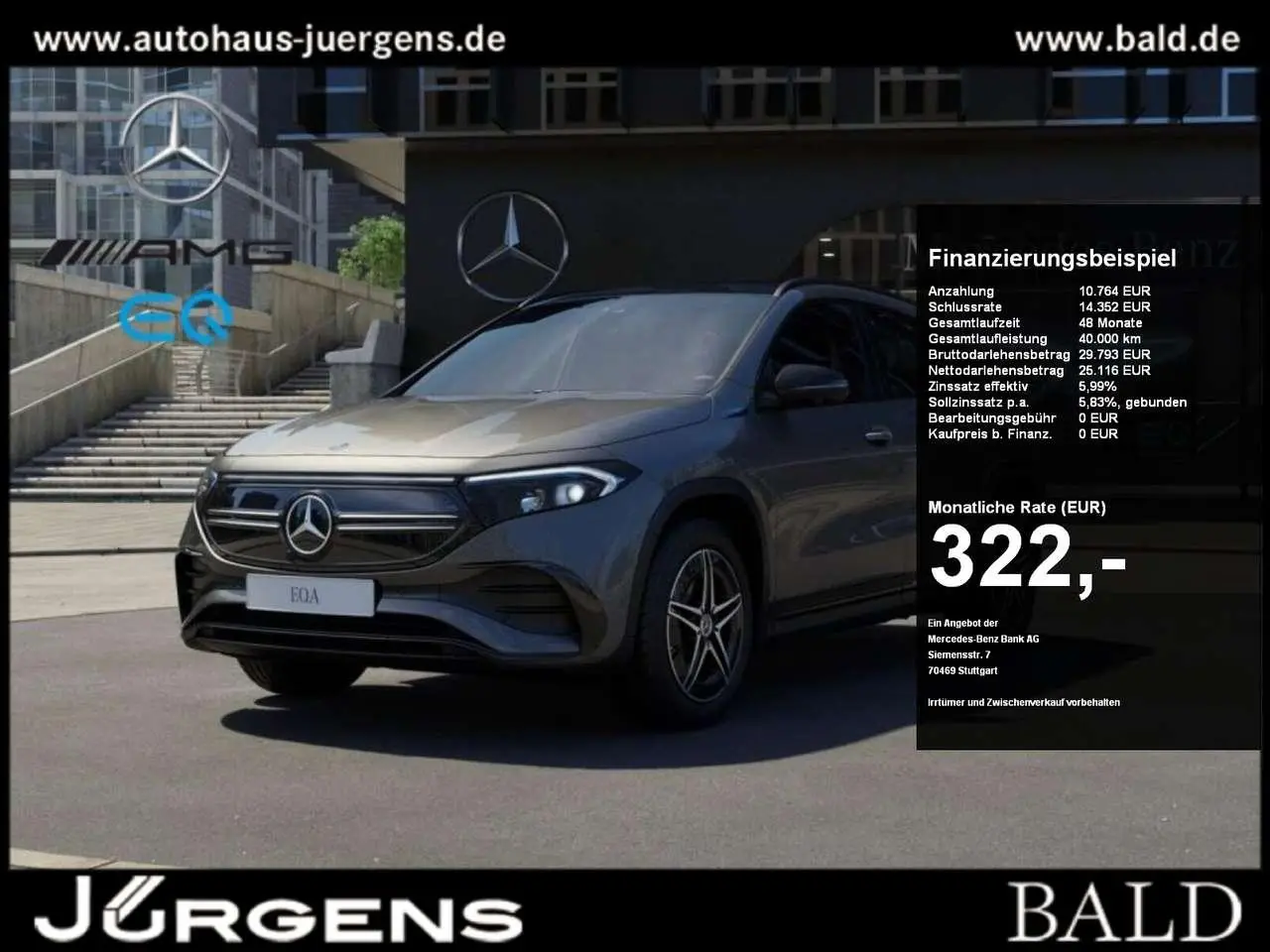 Photo 1 : Mercedes-benz Classe Eqa 2021 Électrique