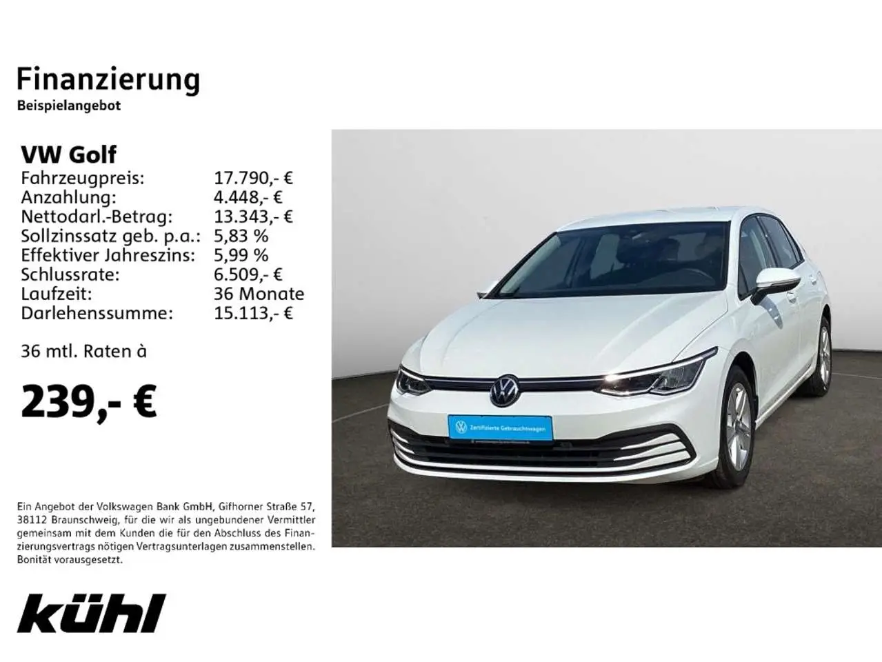 Photo 1 : Volkswagen Golf 2021 Diesel