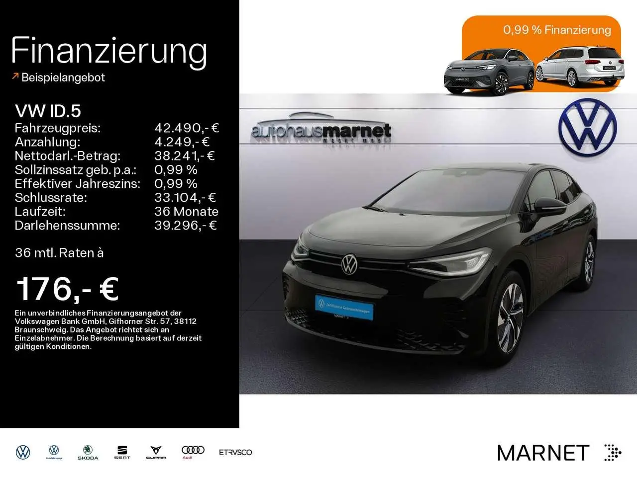 Photo 1 : Volkswagen Id.5 2023 Électrique