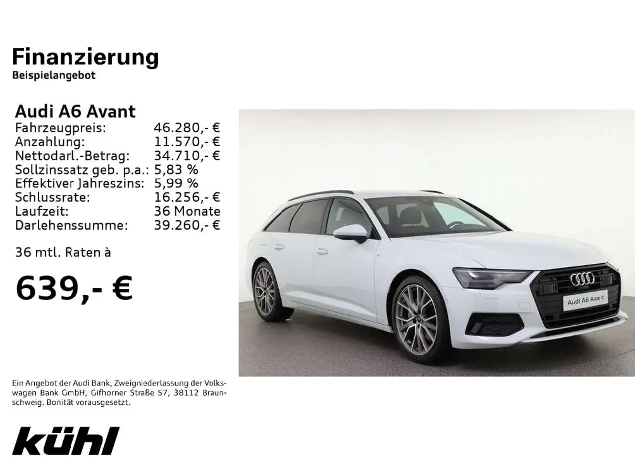 Photo 1 : Audi A6 2023 Diesel