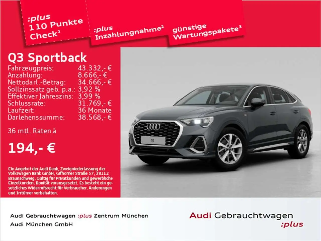 Photo 1 : Audi Q3 2023 Diesel