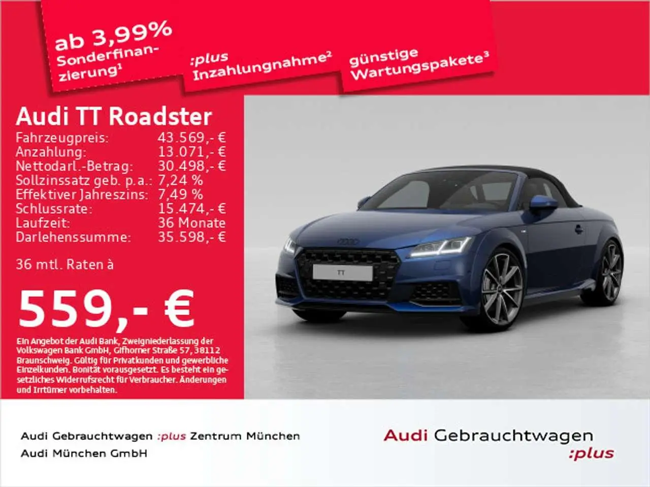 Photo 1 : Audi Tt 2024 Petrol