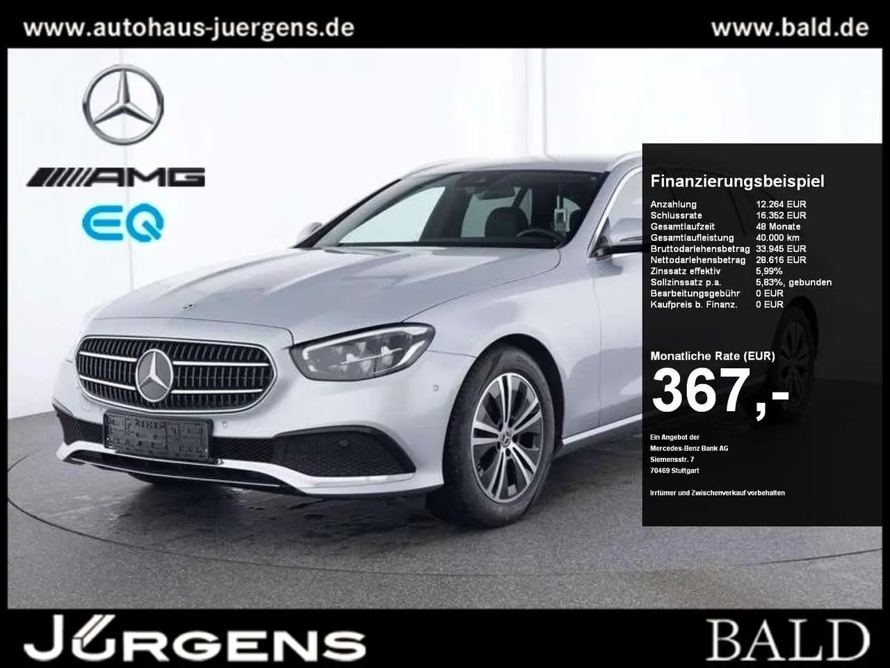 Photo 1 : Mercedes-benz Classe E 2023 Diesel