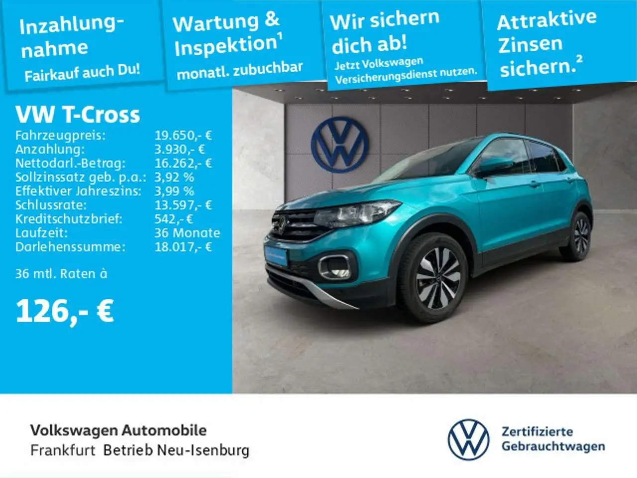 Photo 1 : Volkswagen T-cross 2023 Essence