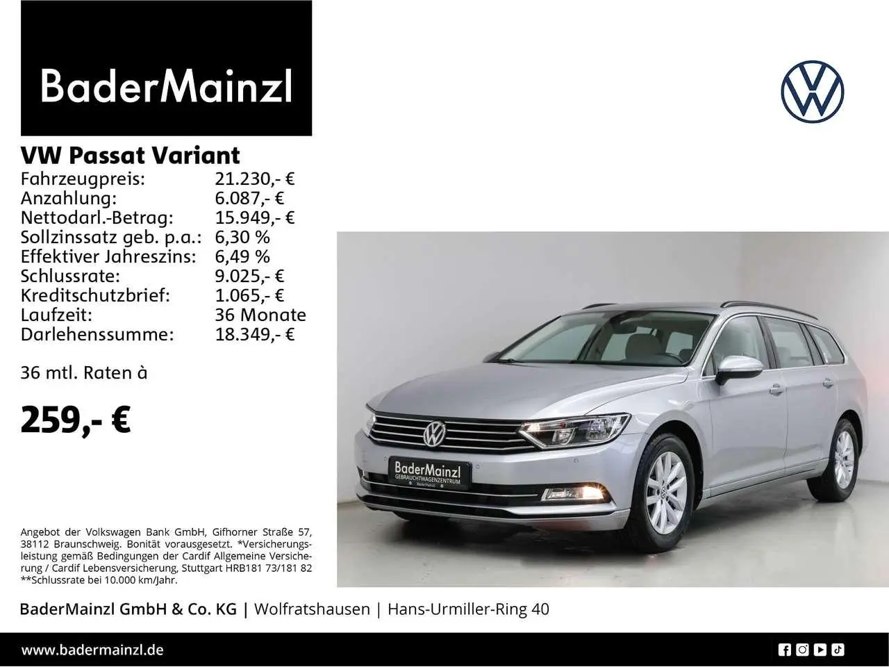 Photo 1 : Volkswagen Passat 2019 Petrol