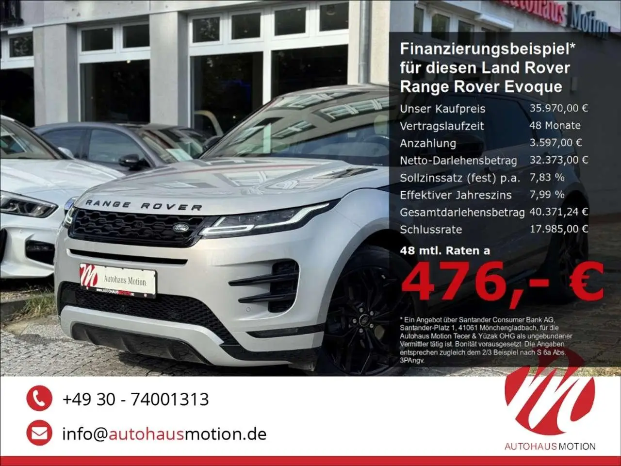 Photo 1 : Land Rover Range Rover Evoque 2020 Diesel