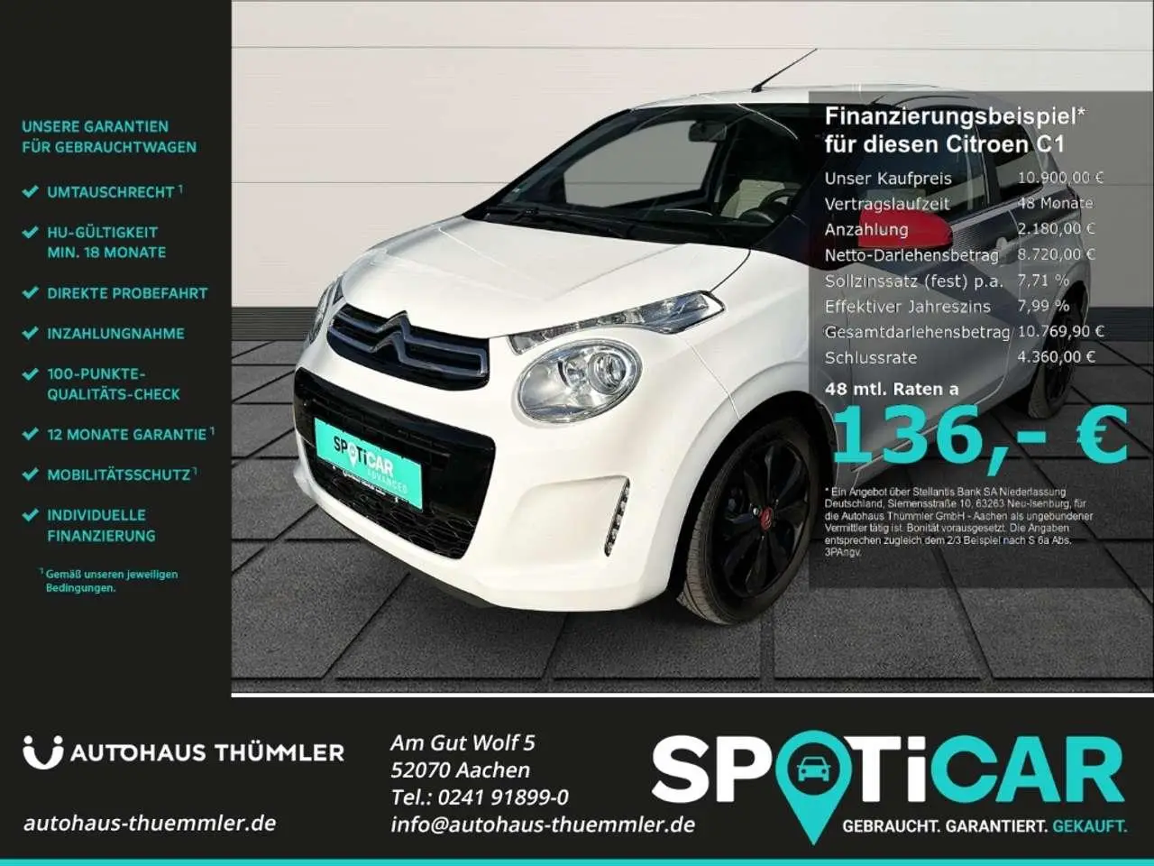 Photo 1 : Citroen C1 2017 Essence