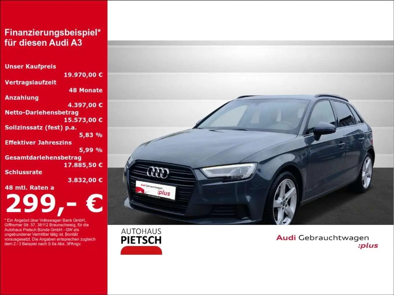 Photo 1 : Audi A3 2019 Essence