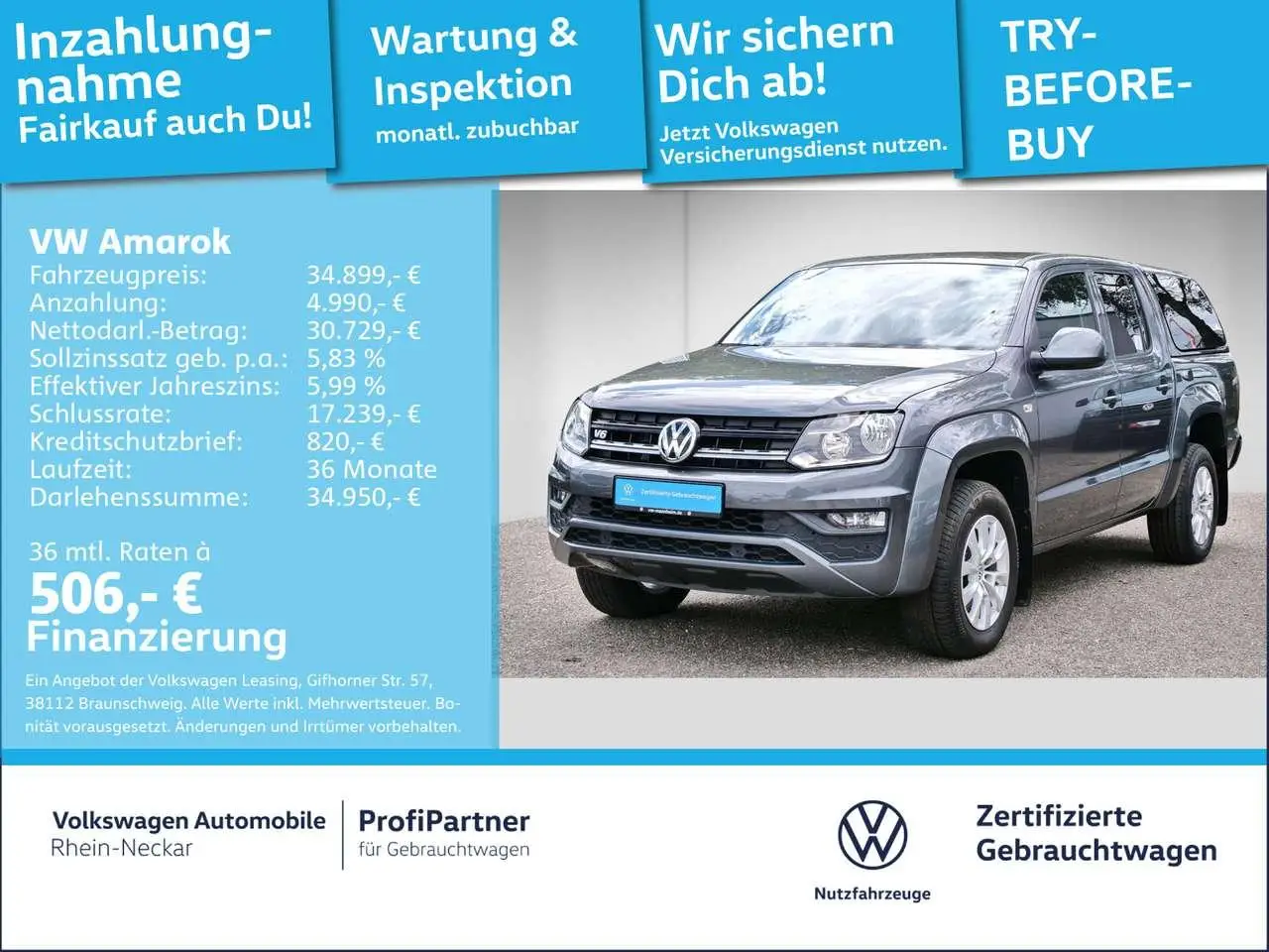 Photo 1 : Volkswagen Amarok 2019 Diesel