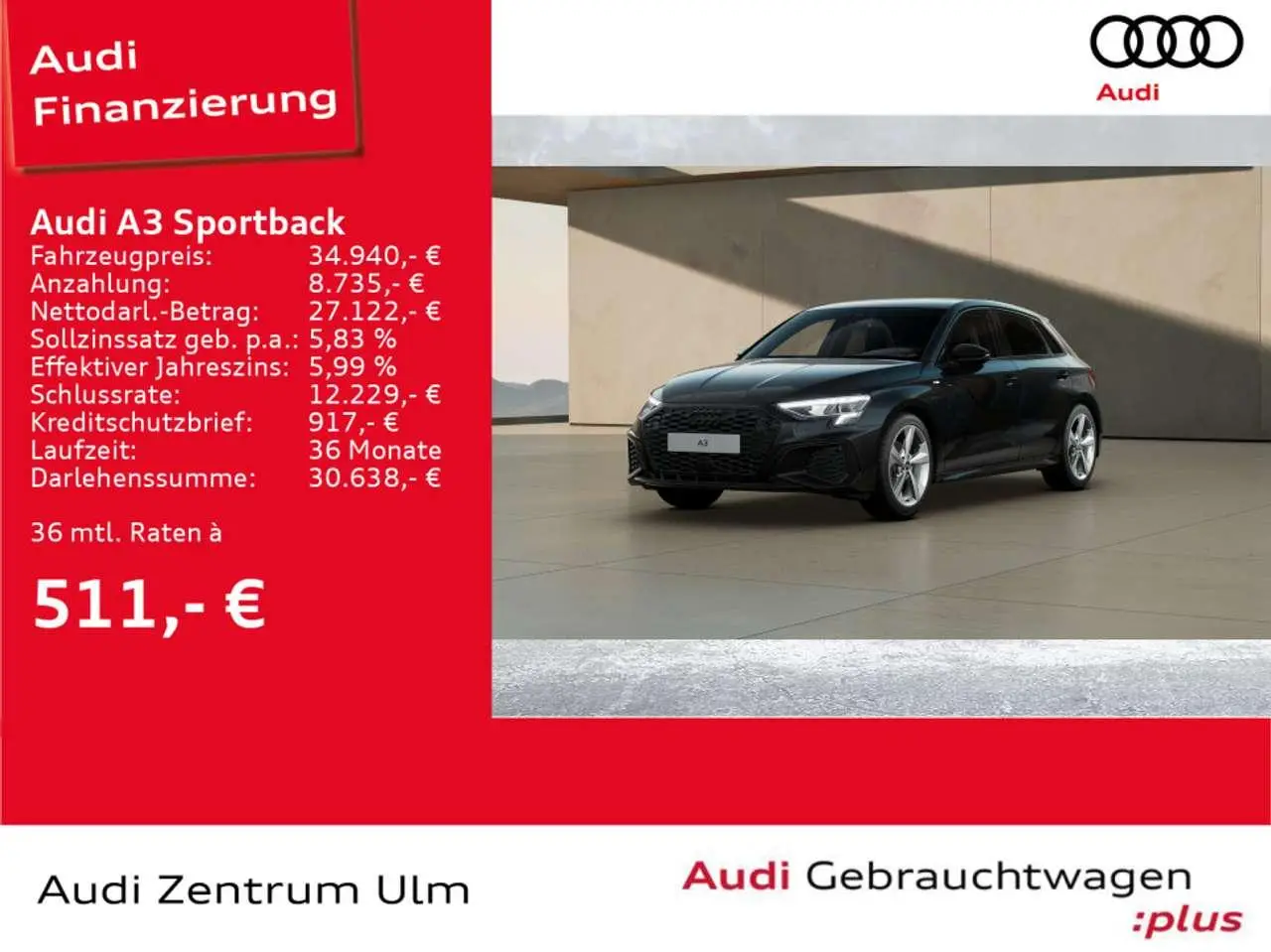 Photo 1 : Audi A3 2023 Diesel