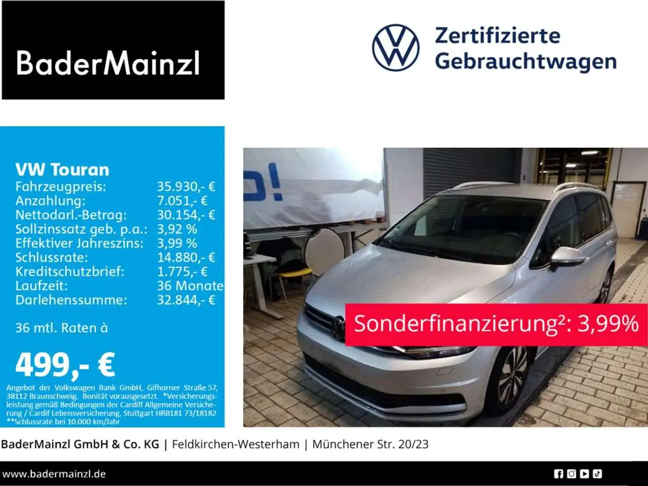 Photo 1 : Volkswagen Touran 2023 Petrol