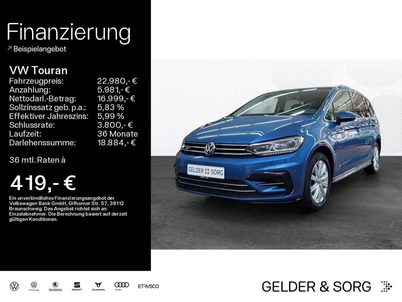 Photo 1 : Volkswagen Touran 2017 Diesel