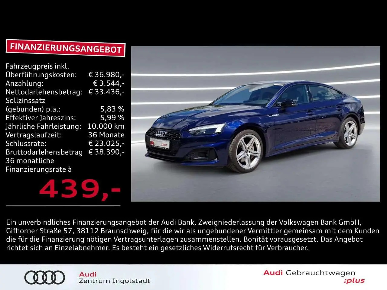 Photo 1 : Audi A5 2021 Diesel