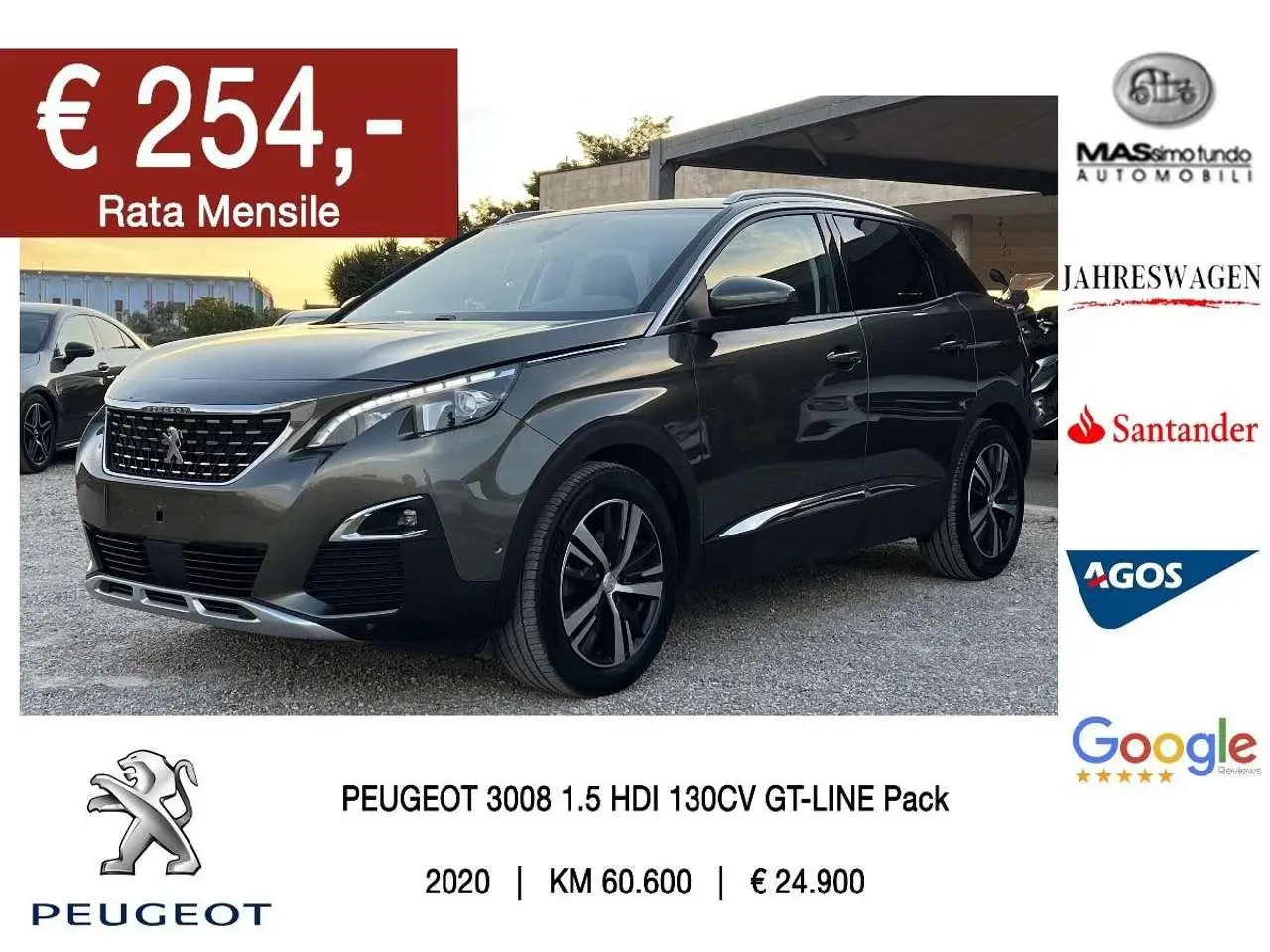 Photo 1 : Peugeot 3008 2020 Diesel