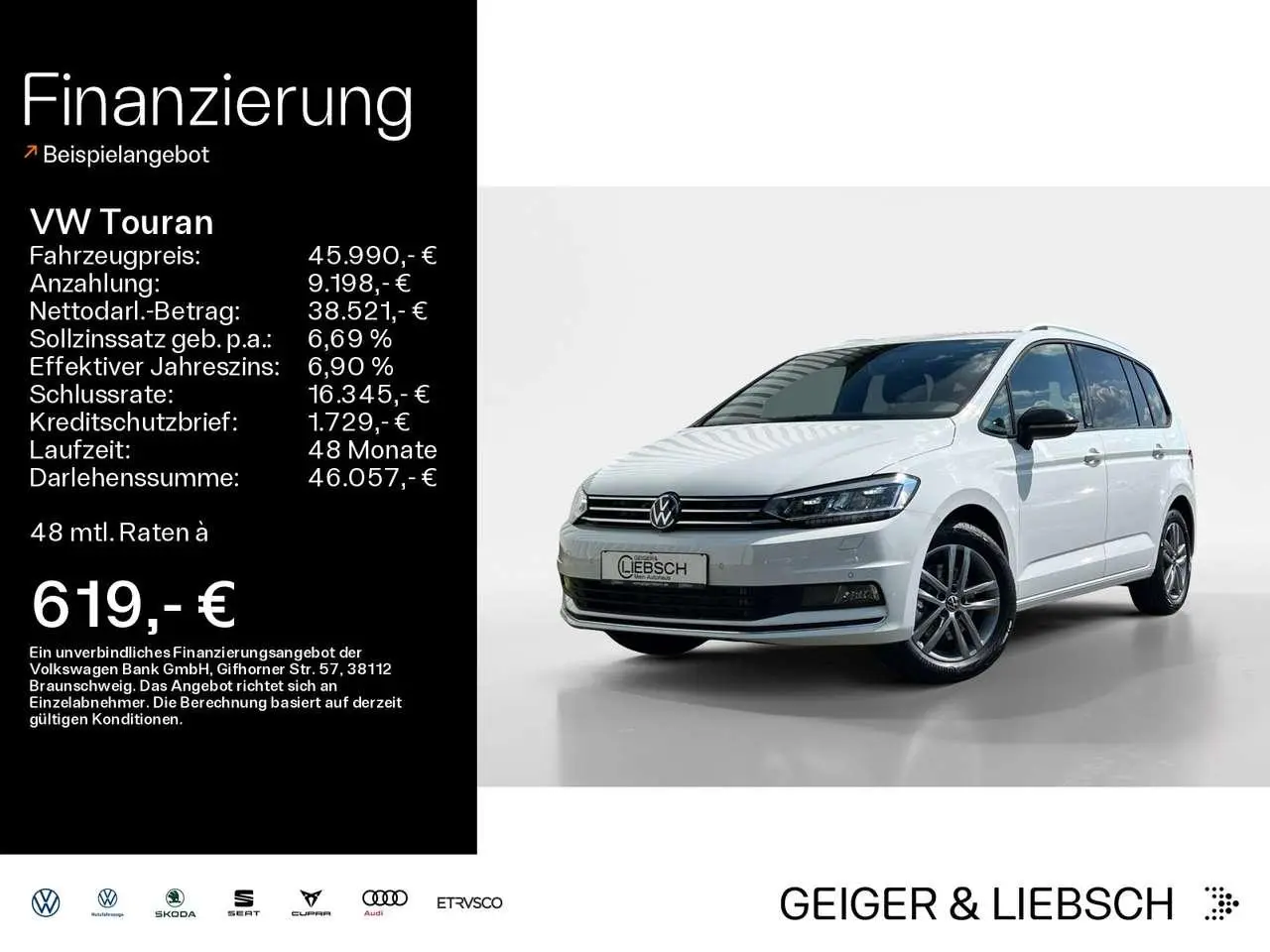 Photo 1 : Volkswagen Touran 2024 Petrol