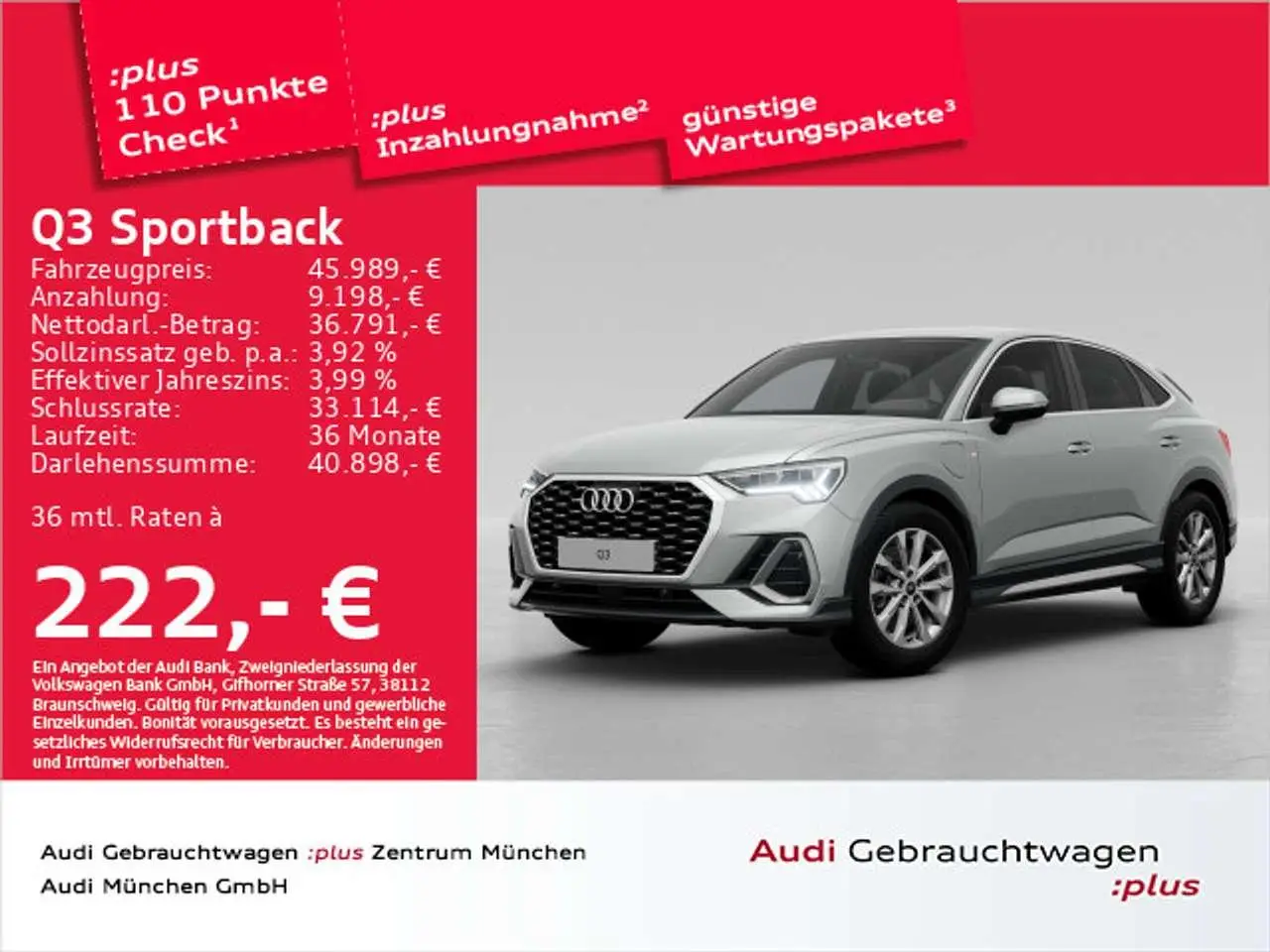 Photo 1 : Audi Q3 2023 Hybride