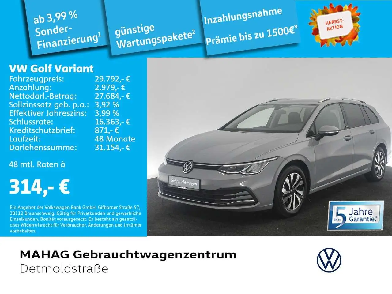 Photo 1 : Volkswagen Golf 2023 Essence