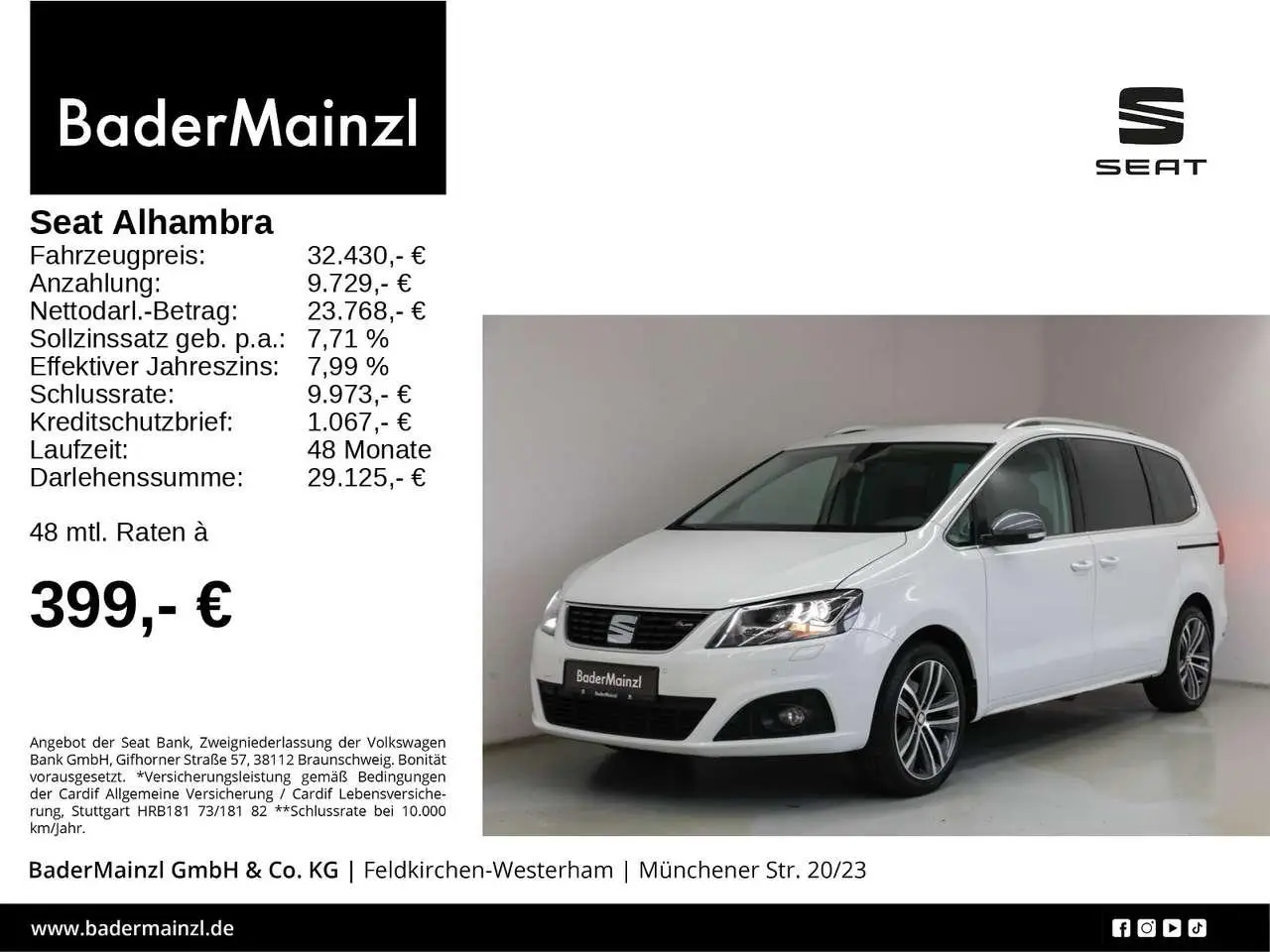 Photo 1 : Seat Alhambra 2021 Petrol