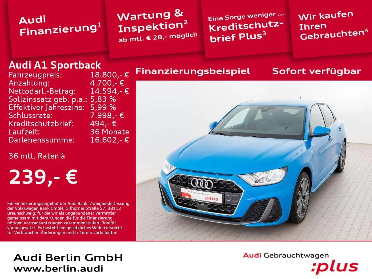 Photo 1 : Audi A1 2019 Petrol