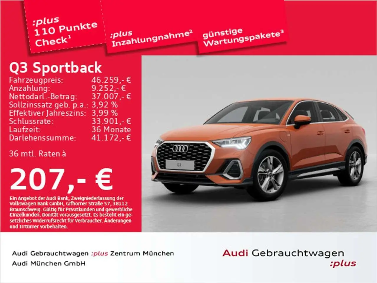 Photo 1 : Audi Q3 2023 Hybride