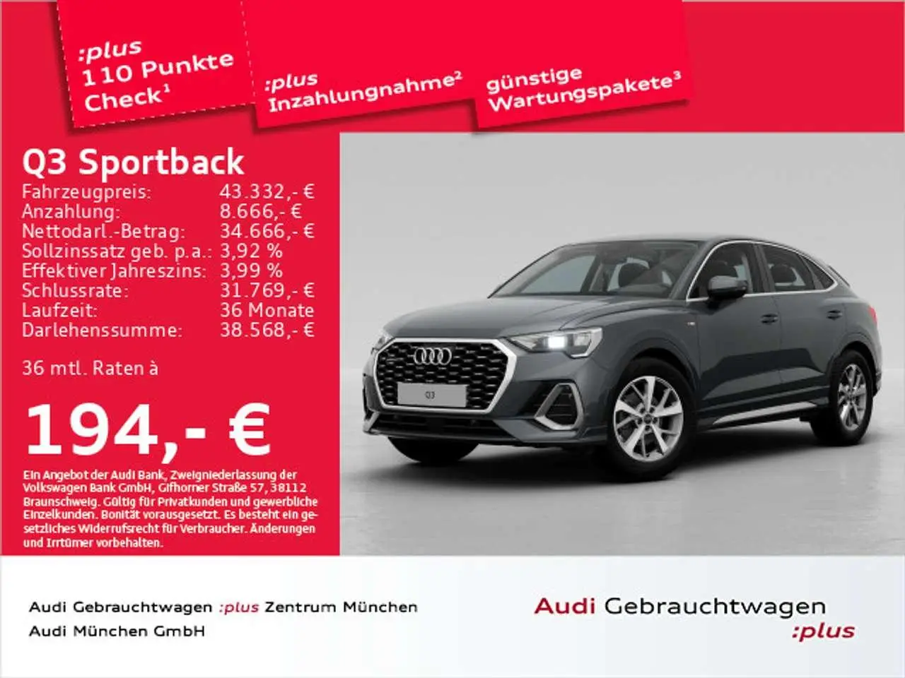 Photo 1 : Audi Q3 2023 Diesel