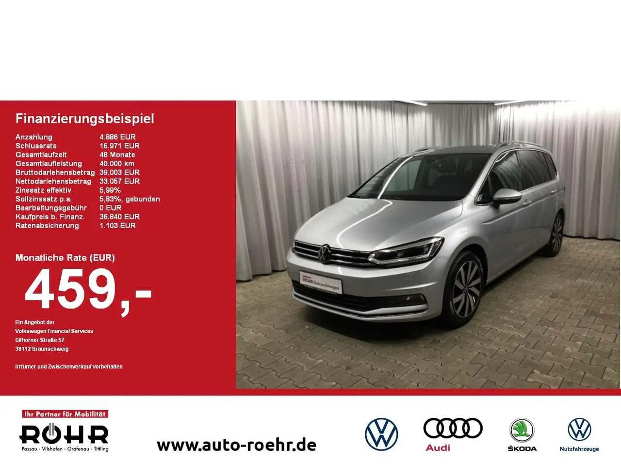 Photo 1 : Volkswagen Touran 2023 Essence