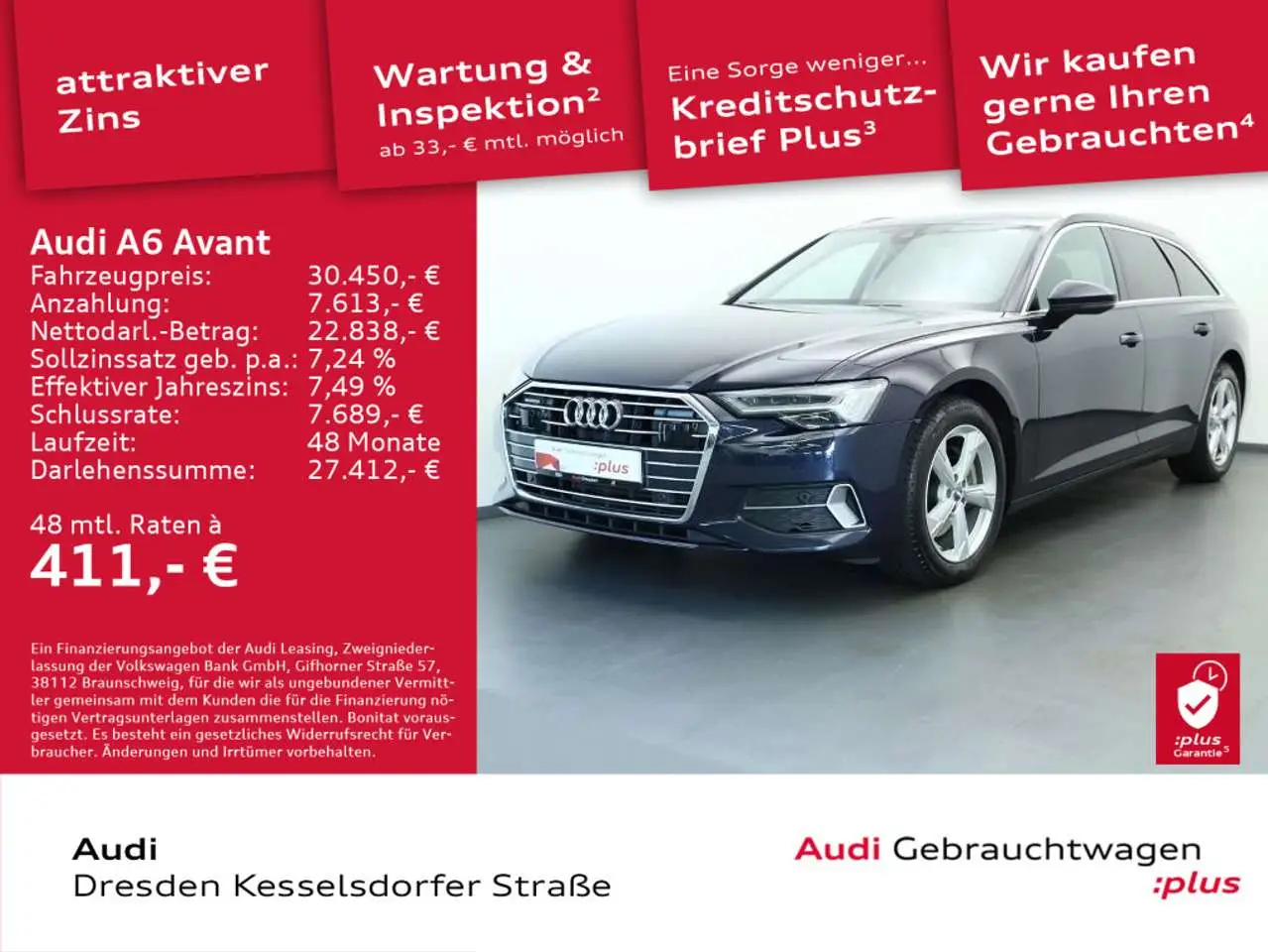 Photo 1 : Audi A6 2019 Essence