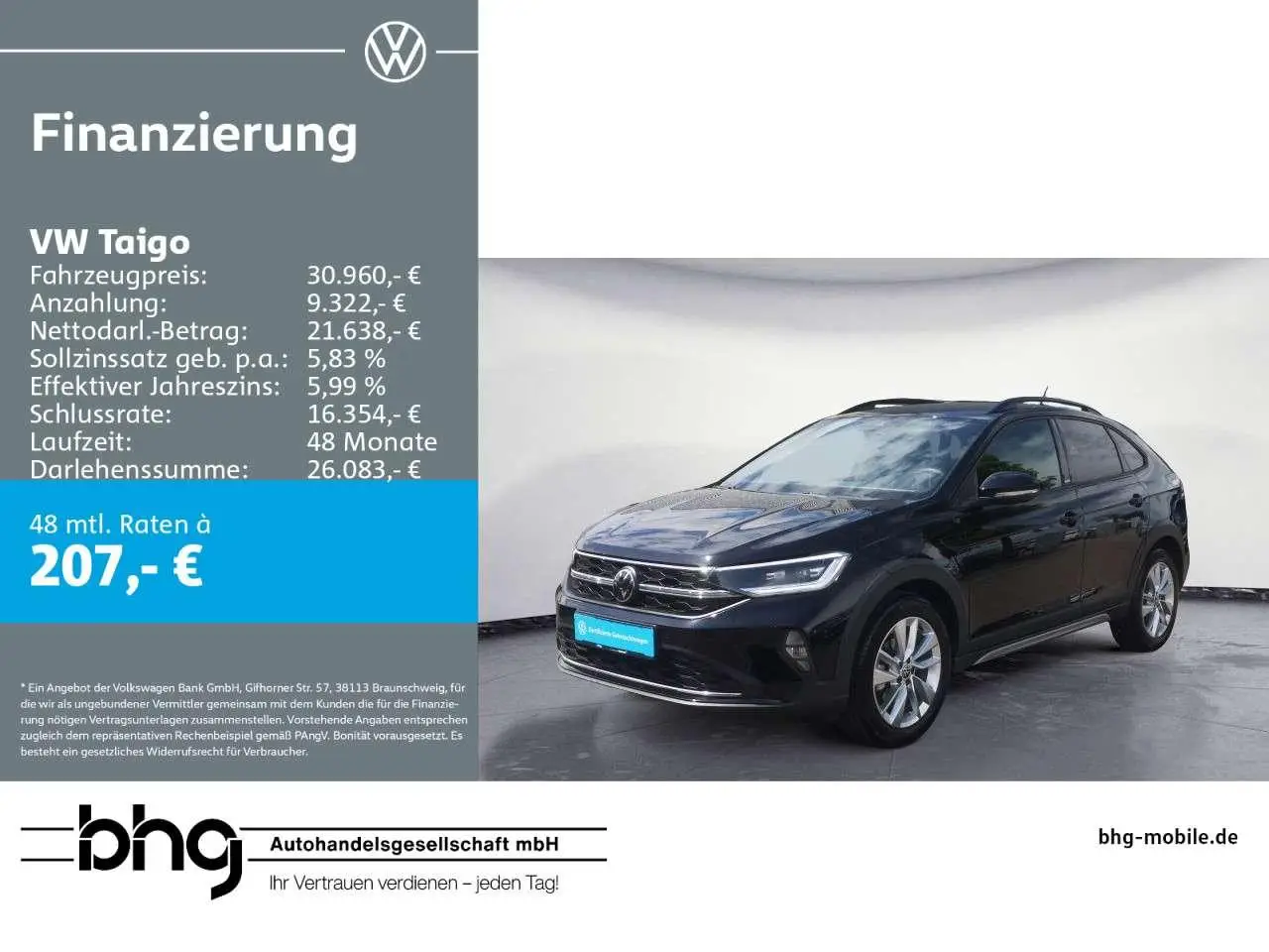 Photo 1 : Volkswagen Taigo 2023 Essence