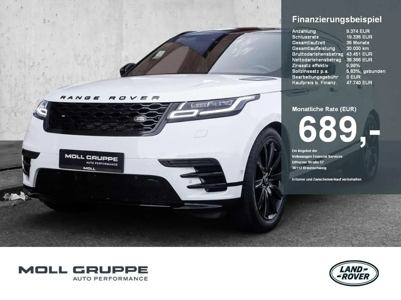 Photo 1 : Land Rover Range Rover Velar 2020 Diesel