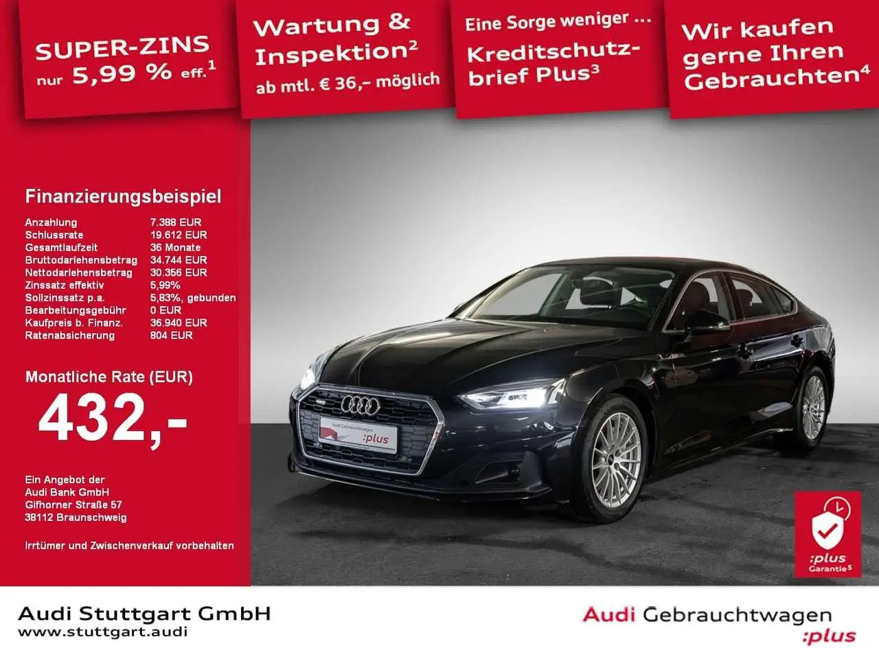 Photo 1 : Audi A5 2021 Diesel