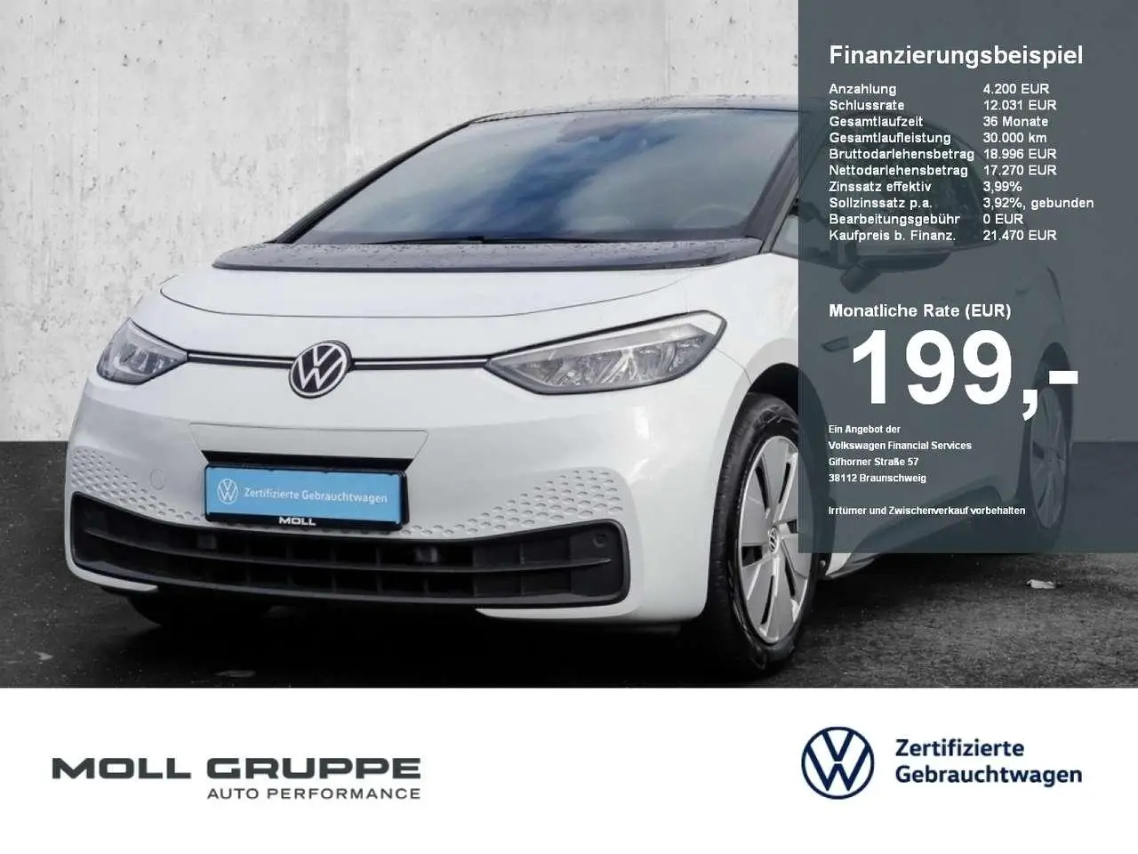 Photo 1 : Volkswagen Id.3 2022 Électrique