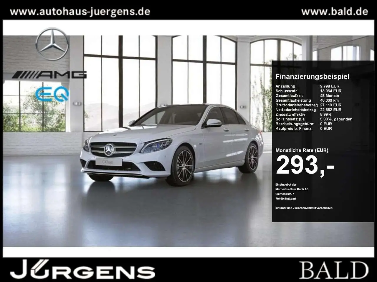 Photo 1 : Mercedes-benz Classe C 2021 Hybride