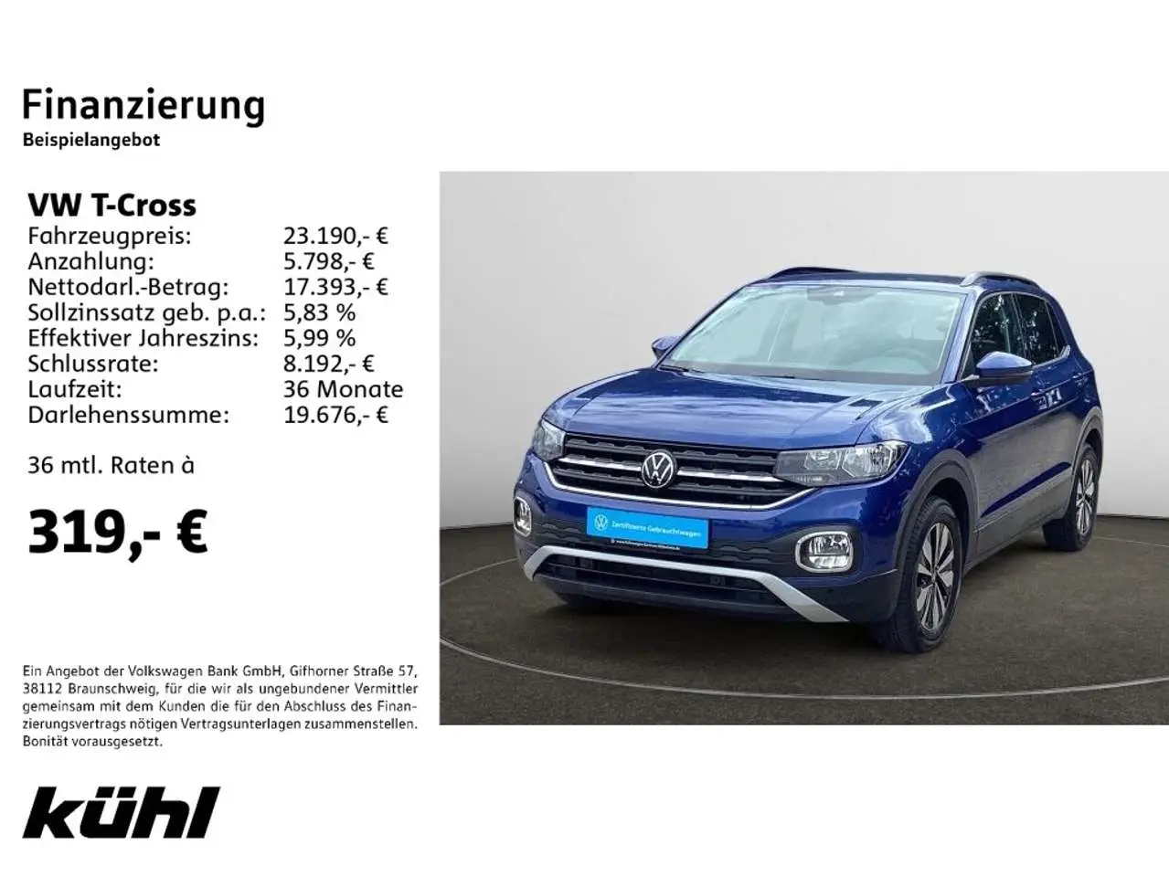 Photo 1 : Volkswagen T-cross 2023 Essence