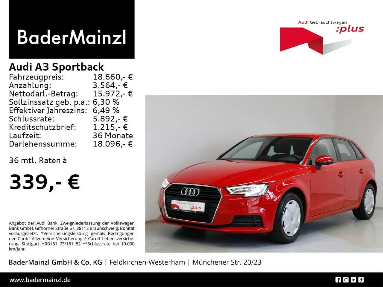 Photo 1 : Audi A3 2020 Petrol