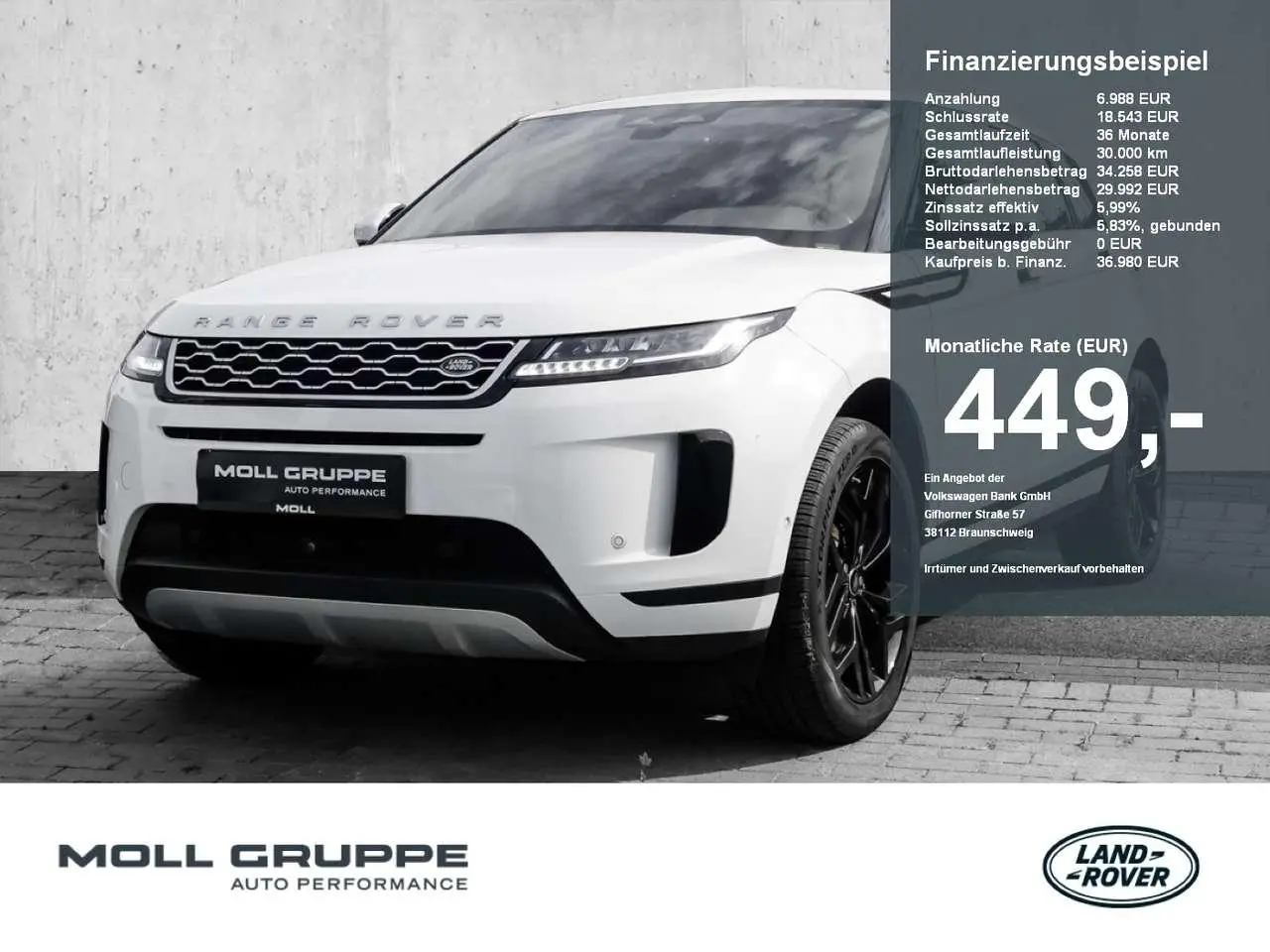 Photo 1 : Land Rover Range Rover Evoque 2021 Hybride