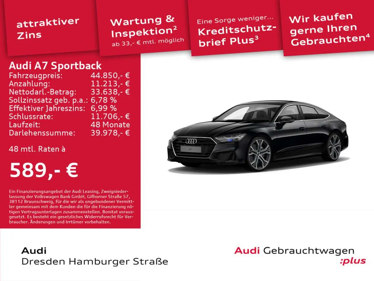 Photo 1 : Audi A7 2019 Petrol