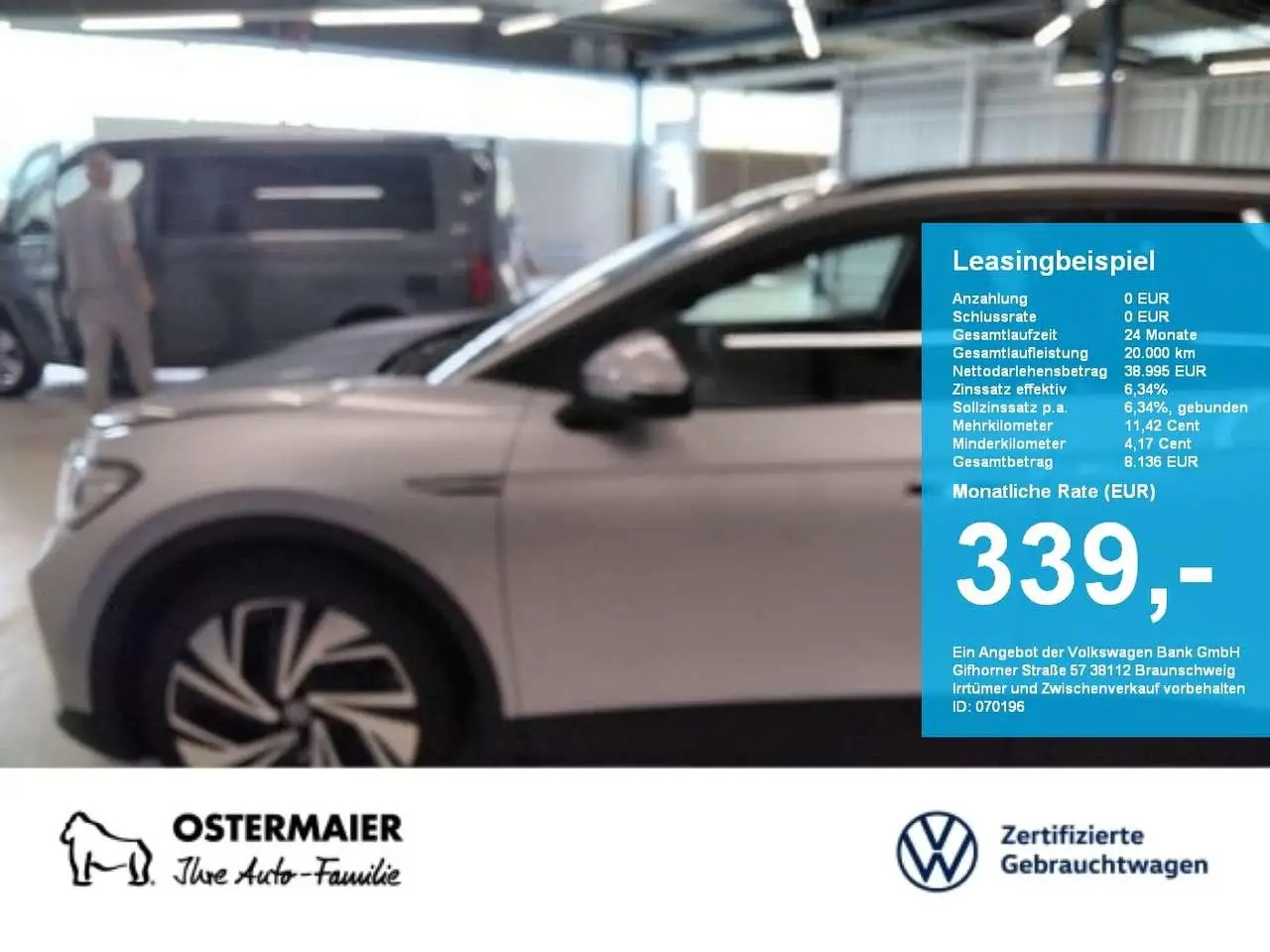 Photo 1 : Volkswagen Id.4 2023 Électrique