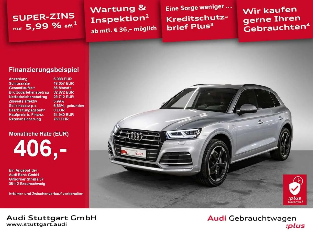 Photo 1 : Audi Q5 2020 Hybride