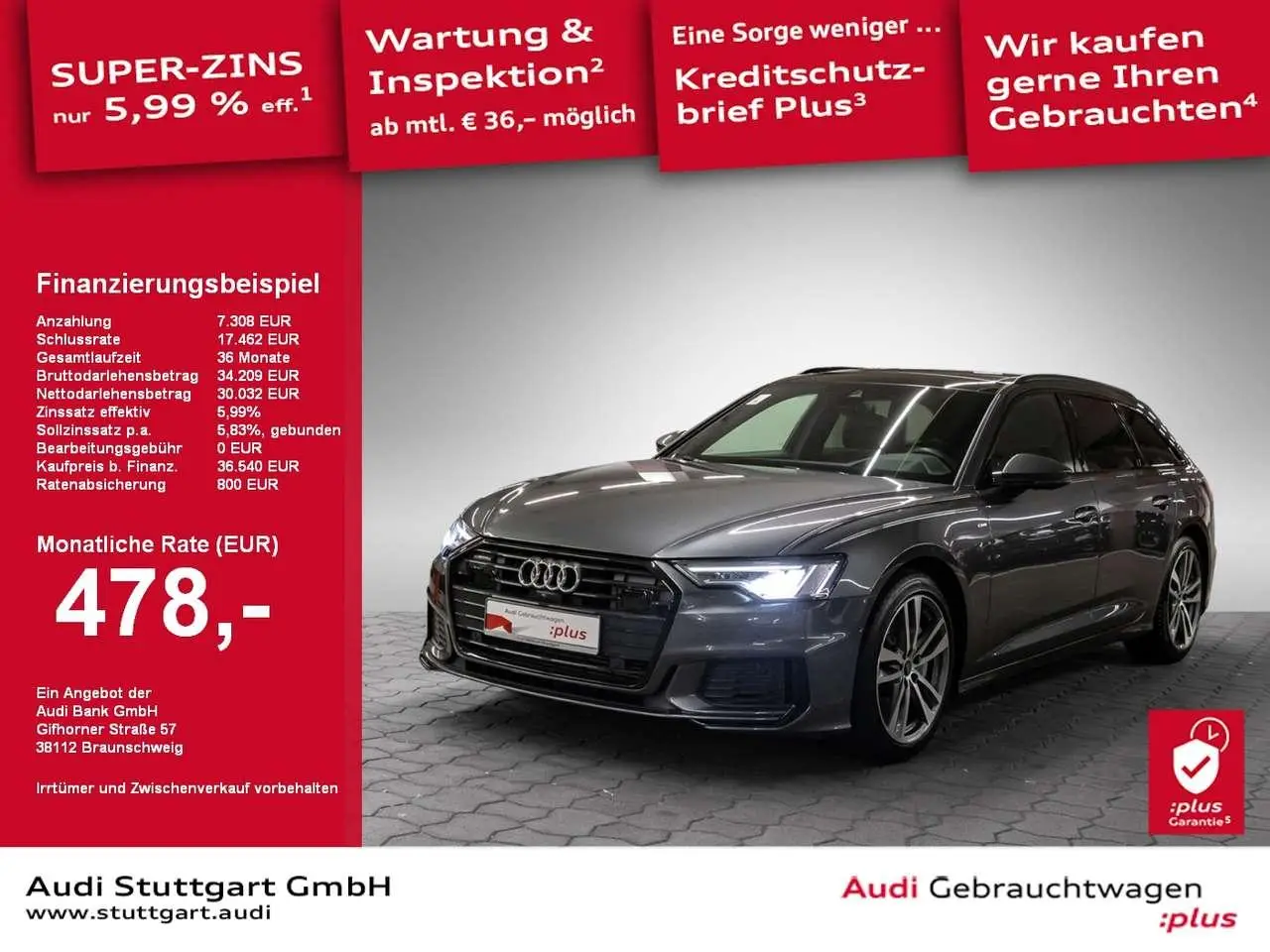 Photo 1 : Audi A6 2021 Hybride