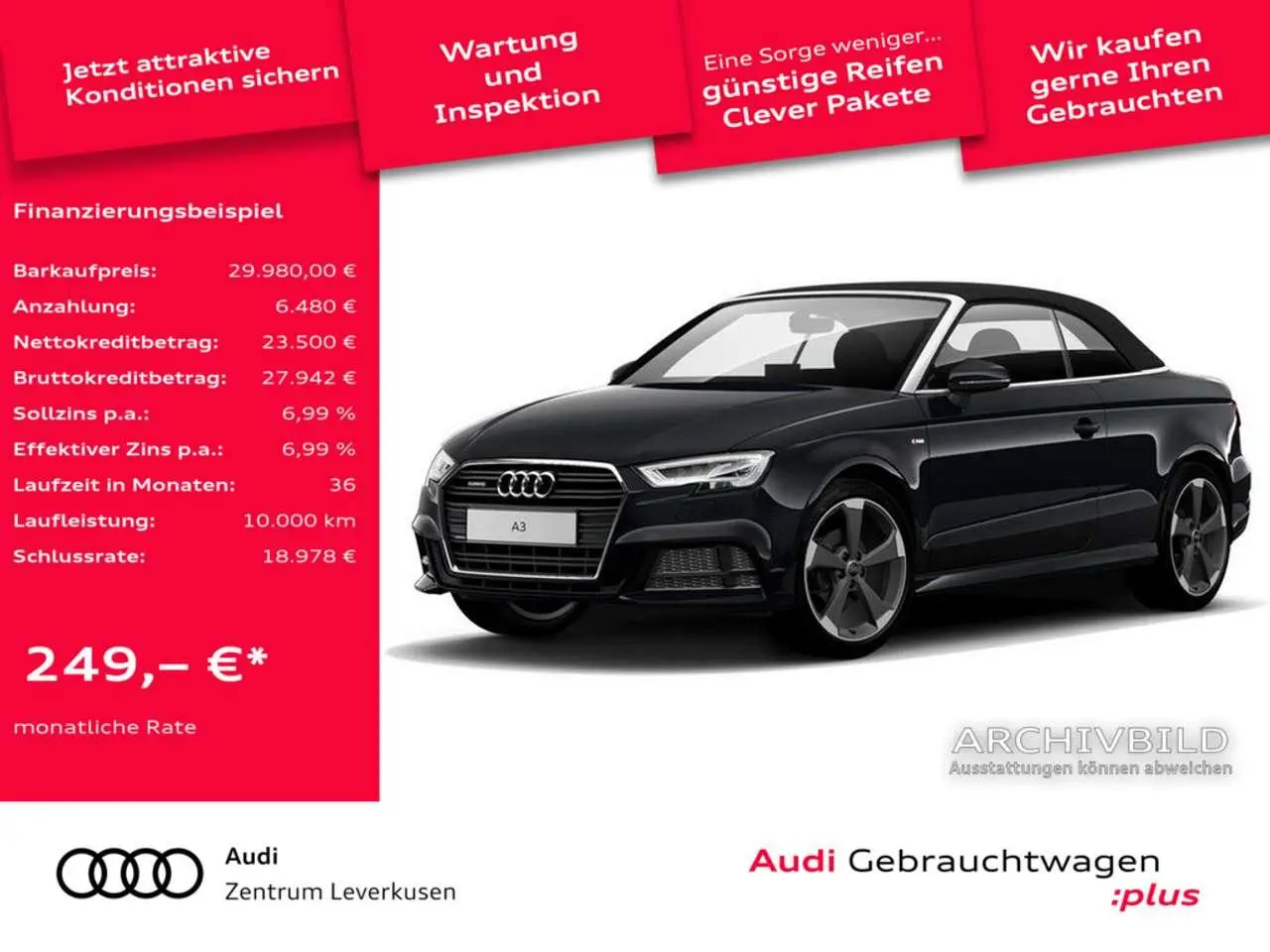 Photo 1 : Audi A3 2019 Essence