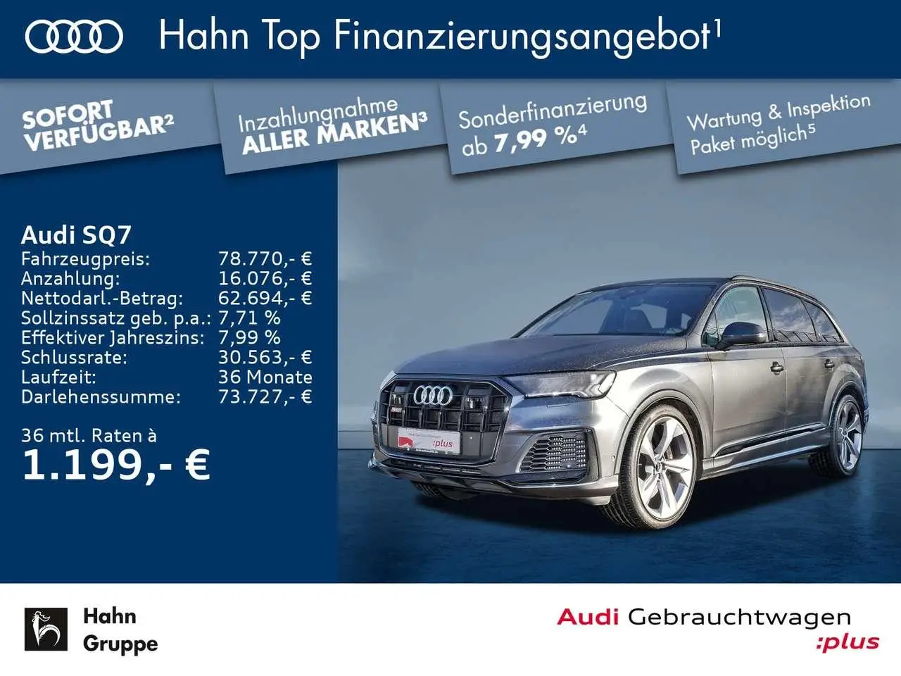 Photo 1 : Audi Sq7 2020 Diesel