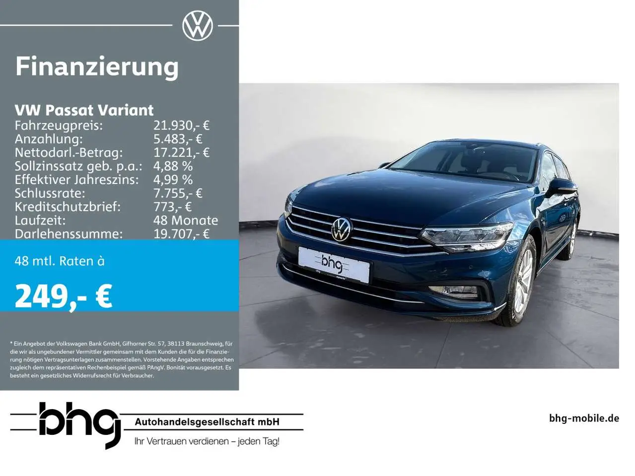 Photo 1 : Volkswagen Passat 2021 Diesel