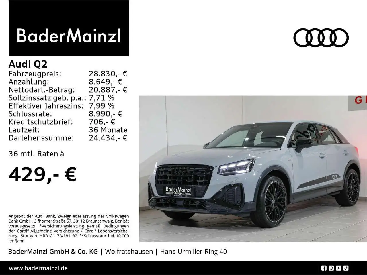 Photo 1 : Audi Q2 2021 Petrol