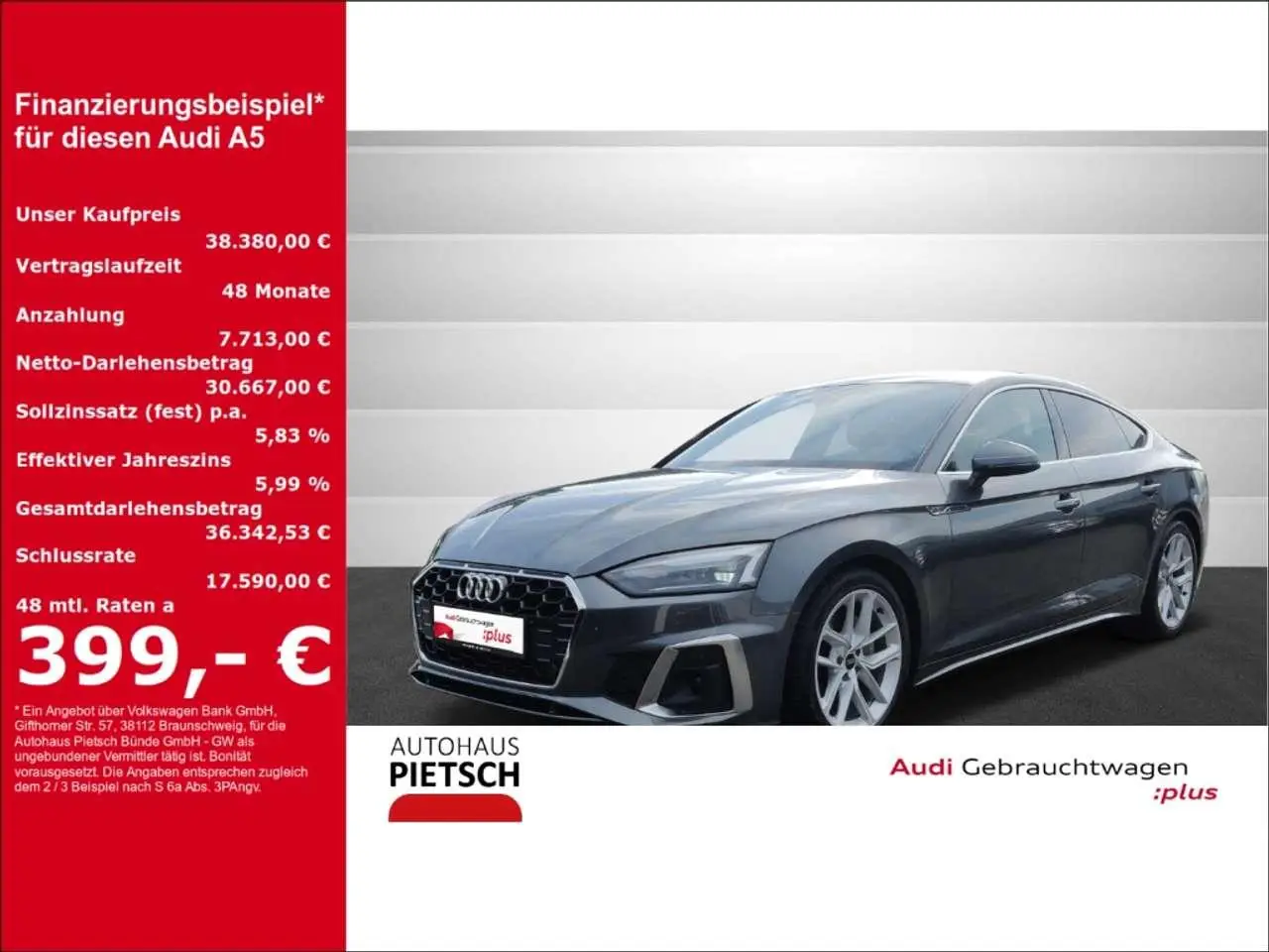 Photo 1 : Audi A5 2022 Essence